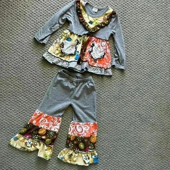Other - Adorable outfit matching top and bottoms size 4-5T